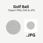Golf Ball Clip Art Svg Files For Laser Cutting - Image 4