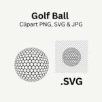 Golf Ball Clip Art Svg Files For Laser Cutting - Image 3