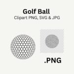 Golf Ball Clip Art Svg Files For Laser Cutting - Image 2