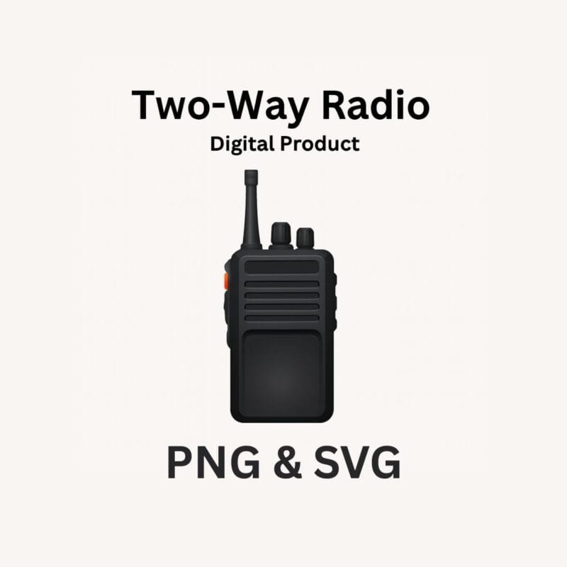 Walkie talkie clipart PNG with transparent background