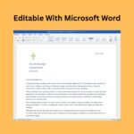 Editable Church Letterhead – Minimal Blue Cross Design - Image 2