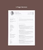 Minimalist Canva Resume Template with Cover Letter – 1 to 3 Pages - Image 2