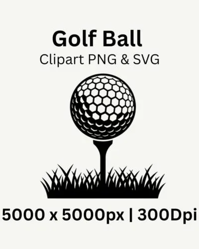 Golf ball vector SVG for Cricut and sublimation