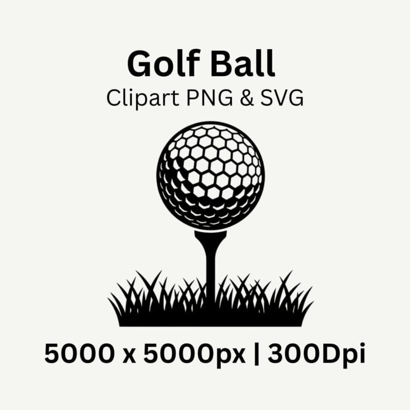 Golf ball vector SVG for Cricut and sublimation