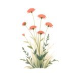 15 PNG Wildflower Flowerbed Clipart Set – Watercolour Printable Graphics - Image 11