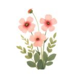 15 PNG Wildflower Flowerbed Clipart Set – Watercolour Printable Graphics - Image 6