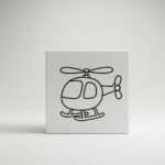 Helicopter Colouring Book SVG & PNG Pack - Image 4