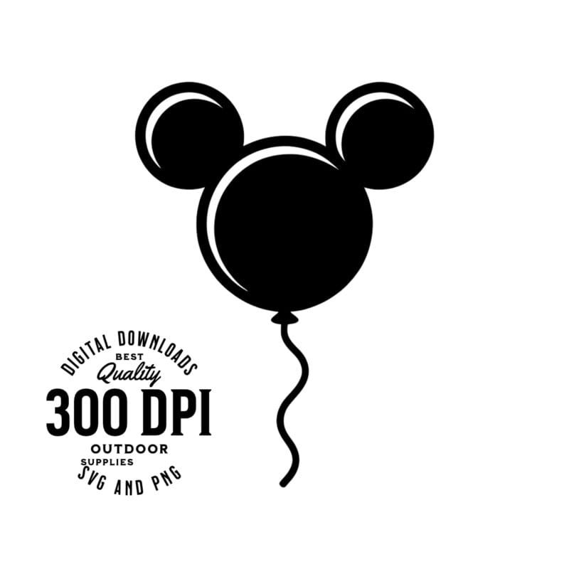 High-quality Mickey Balloon SVG, PNG, and EPS files
