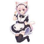 AI Generated Cartoon Maid Cat Femboy PNG Sticker Set – Kawaii Pack (10pcs) - Image 3