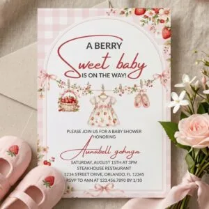 Berry Baby Shower Invitation