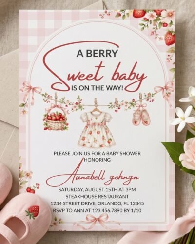 Berry Baby Shower Invitation