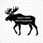 Moose Silhouette SVG for Cricut & Laser Cutting - Image 5