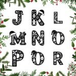 Christmas Alphabet SVG Bundle – Festive Monogram Letters (26) - Image 3