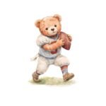 Teddy Bear Sports Nursery Wall Art Printable Set - Image 4