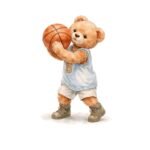 Teddy Bear Sports Nursery Wall Art Printable Set - Image 5