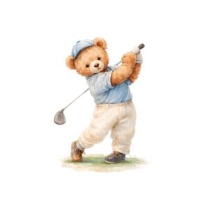 Teddy Bear Sports Nursery Wall Art Printable Set - Image 6