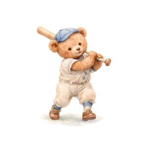 Teddy Bear Sports Nursery Wall Art Printable Set - Image 3