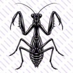 Praying Mantis SVG Bundle – Insect Silhouette Craft Designs - Image 4