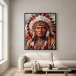 Native American Art Print – Bold Chief Wall Art - Image 4