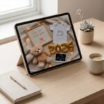 New Year Baby Announcement Canva Template 2026 & 2027 - Image 6