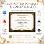 Editable Ordained Elder Certificate Template | Printable Certificate of Ordination | Church Elder Recognition Certificate | Instant Download - Image 3