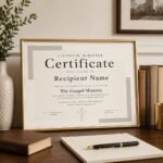 Licensed Minister Certificate Template, Editable Ordination Certificate Canva Template - Image 4