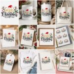 Merry Christmas SVG | Merry Xmas Quote SVG for Cricut & Silhouette - Image 2