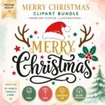 Download a Merry Christmas SVG cut file for Cricut and Silhouette. Perfect for Christmas shirts, signs, ornaments, mugs, decals and holiday crafts.
